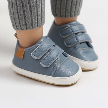 matoen Chaussures pour Bébés Garçons Filles Semelle en Caoutchouc Antidérapante Chaussures Montantes Premiers Pas pour Nourrisson Chaussures de Berceau pour Tout-Petit Mocassins Nouveau-Né Ballerines