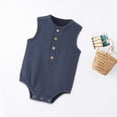thumbnail image 3 of Birdeem 3-24 Months Jumpsuit Summer Gauze Thin Sleeveless Newborn Clothes Rompers, 3 of 12