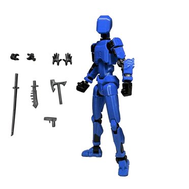 EGNMCR Figurine Articulée Déjà Assemblée Figurine Articulée Figurine Articulée Imprimée Mobile Mannequin Robot à 13 Articulations Figurines d'Action Cadeaux de la Saint-Valentin pour Lui une Poupée