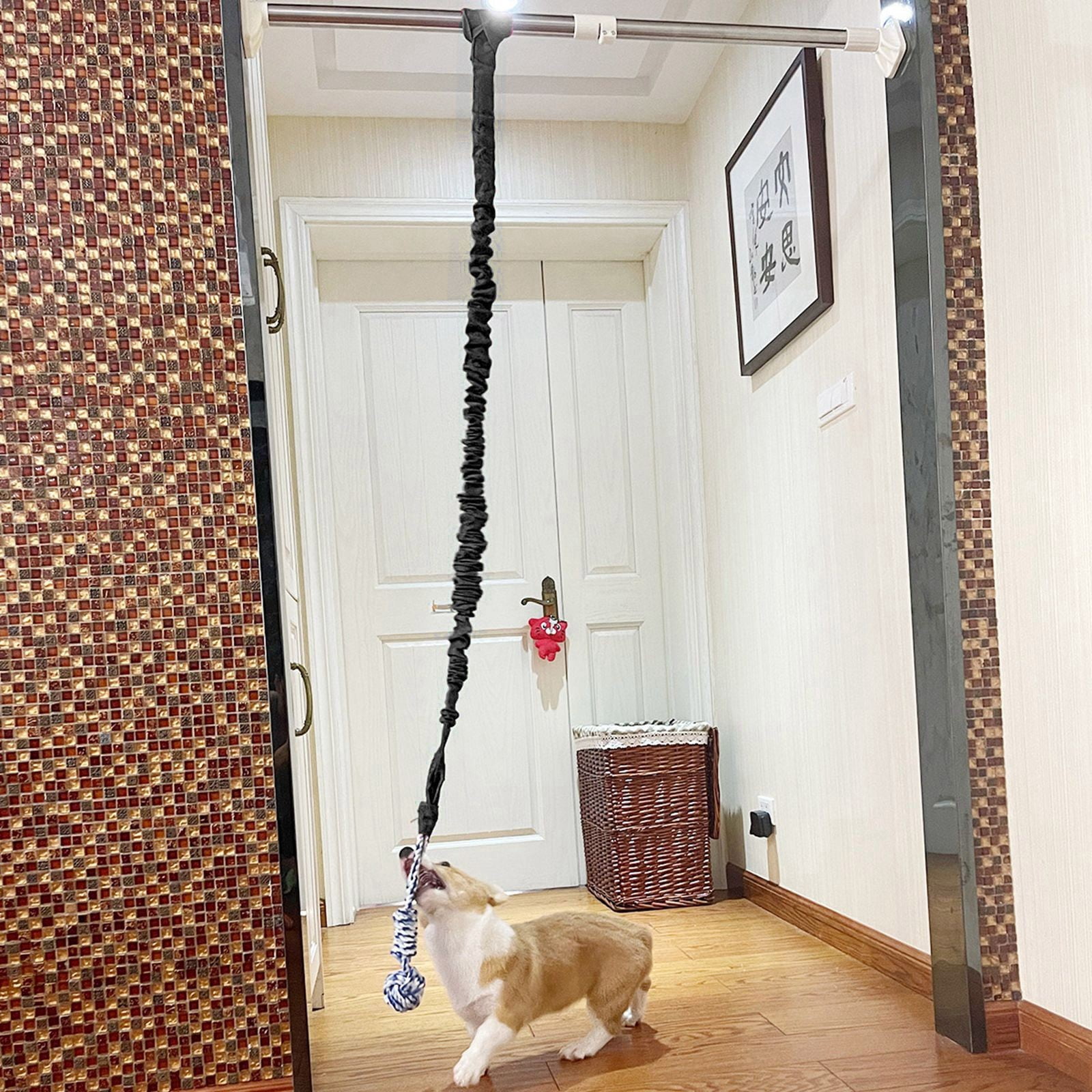 SIfdSeng Dog Teething Toy Indoor Door Pull Rope Toy Dog Tug of War Dog Toy Suitable for Dogs and Cats Chewing Toys Dog Toys for Large Dogs Dog Puzzle Toy Puppy Teething Toys Small Breed
