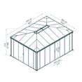 thumbnail image 2 of Canopia by Palram Ledro Pavillon Fermé 12 Pi x 16 Pi - Gris, 2 of 7