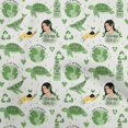 thumbnail image 1 of oneOone Cotton Poplin Twill Green Fabric Earth Sewing Craft Projects Fabric Prints By Yard 56 Inch Wide, 1 of 4