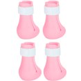 thumbnail image 4 of AMONIDA 4 Pcs Couvre-Pattes de Chat en Silicone Anti-Rayures Chaussures à Griffes Bottes Chat Maison Chaussures à Griffes, 4 of 8