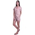 thumbnail image 2 of Moomaya Ensemble de Nuit pour Femmes à Manches Courtes, Chemise-Short à Boutons et Short, 2 of 6