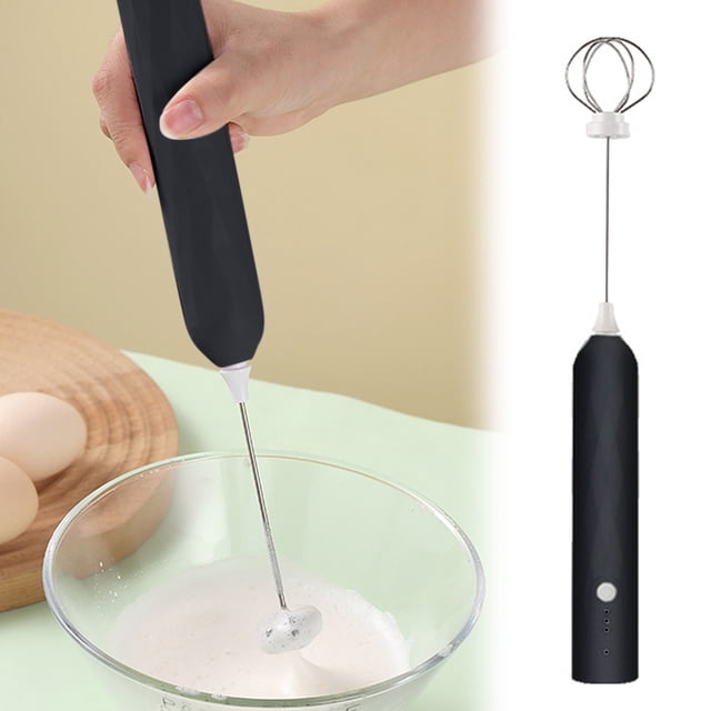 Milk Frother Handheld Battery Operated Whisk Beater | Rechargeable Egg Beater | Foam Maker For Kitchen Aid Hand Held Mixer Mixers Kitchen Aid Stainless Steel Hand Mixer Mini Chicks Rival Hand Mixer
