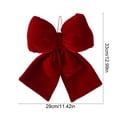 thumbnail image 3 of Christmas Bow Christmas Tree Decoration Hanging Red Velvet Bow Christmas Tree Decoration, 3 of 6
