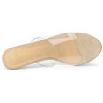 thumbnail image 4 of BLISSFUL STEP Sandales à Talons Aiguilles à Bride Transparente pour Femmes Beige 10, 4 of 7