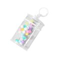 thumbnail image 3 of Esquirla Clear Figure Display Bag Mini Doll Pouch Keychain Portable Doll Storage Case White with, 3 of 8