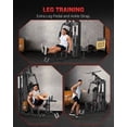 thumbnail image 3 of Home Gym Equipment Machine, Full Body Workout Machine with 150LBS Weight Stack, All in One Multifunctional Exercise Station for Home Fitness and Strength Training, 3 of 9
