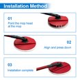 thumbnail image 4 of 2 Pcs de Recharge de Vadrouille en Microfibre pour Vadrouille Vileda Spin and Clean, Tête de Vadrouille de Rechange Compatible avec Ensemble Vadrouille Vileda Spin et Seau (Rouge), 4 of 5