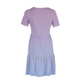 thumbnail image 4 of Weiqiqre Robes de Travail pour Femmes, Robe T-Shirt d'Été Décontractée à Manches Courtes pour Femmes, Robes Mini à Étages avec Poches, 4 of 6