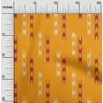 thumbnail image 1 of oneOone Georgette Viscose Fabric Arrow Sign Kasuri Fabric Prints By Yard 42 Inch Wide, 1 of 4
