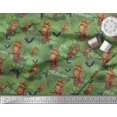 thumbnail image 3 of Soimoi Poly Georgette Fabric Owl,Bat & Haunted House Halloween Print Fabric by the Yard 42 Inch Wide, 3 of 3