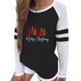 thumbnail image 1 of Hauts pour Femmes 2023 T-Shirt à Col Rond à Imprimé Patchwork pour Femmes T-Shirt Décontracté de Noël Blouse Hauts Blouses Grande Taille en Liquidation, 1 of 6
