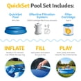 thumbnail image 3 of Funsicle QuickSet Piscine hors Terre Ronde à Anneau Supérieur Gonflable 15 Pieds x 36 Pouces Ensemble, 3 of 6