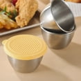 thumbnail image 1 of Birdeem Contenant à Sauce en Acier Inoxydable, Contenants de Vinaigrette Étanches avec Couvercles, Petits Coupelles à Condiments Réutilisables pour Adultes pour Voyage, Pique-Niques, Boîte à Lunch, 1 of 9