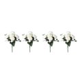 thumbnail image 1 of Youkk 2pcs Easy To Clean – Realistic Appearance – Artificial Flowers For Wedding white 2Set, 1 of 6