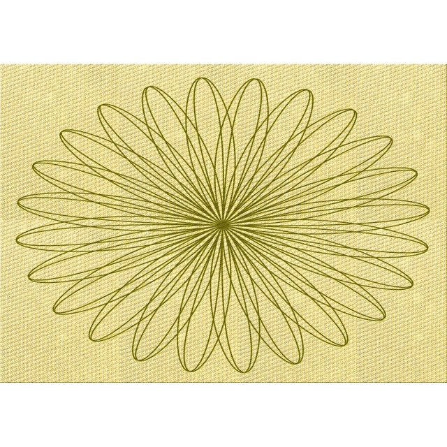 Ahgly Company Tapis Rectangulaire Lavable en Machine Intérieur Transitionnel Jaune Soleil, 2 Pieds x 3 Pieds