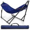thumbnail image 1 of Tranquillo Hamac Double Universel de 106,5 Pouces avec Support et Sac Ajustables, Bleu, 1 of 12