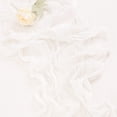 thumbnail image 3 of VogueV Chemin de Table Plateau à Fromage - Décor de Salle à Manger Texturé Froissé Blanc, 3 of 6