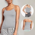 thumbnail image 4 of Hiiyo Women's Spaghetti Strap Camisole with Built-In Bra Summer Tank Top, Sizes L, 4 of 5