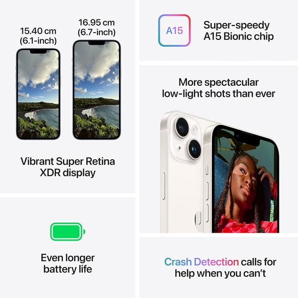 Restored Apple iPhone 14 Plus – 128GB Smartphone – Purple