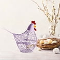 thumbnail image 5 of Iron Kitchen Basket Decoration, Chicken-Shaped Storage Rack for Eggs, Ginger & Garlic, Home Craft Wind Lamp for Kitchen, Dining Room & Party Decor, Green Iron Art, 5 of 5