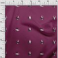 thumbnail image 2 of oneOone Viscose Jersey Fabric Arrow Ikat Decor Fabric Printed BTY 60 Inch Wide, 2 of 5