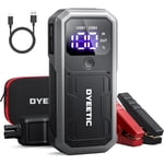 Dyeetic 3000A Démarreur de saut de batterie de voiture, portable 12V Boîte de saut à la batterie pour 10.0L Gaz et 8.0L Moteurs diesel