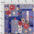 thumbnail image 2 of oneOone Rayon Maroon Fabric Asian Floral With Geometrical Texture Sewing Material Print Fabric By The Yard 56 Inch Wide, 2 of 4