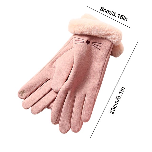 Agiferg Gants Chauds Dames Hiver Plus Velours Épais Automne Extérieur Cyclisme Écran Gants de Cyclisme