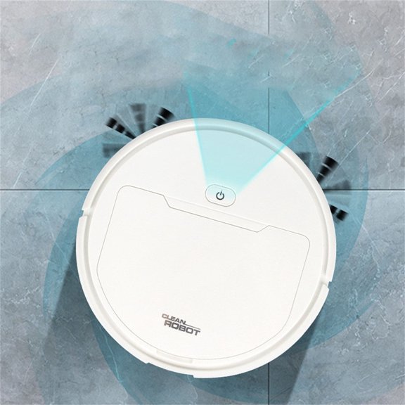 USB Charging Automatic Sweeping Robot, Smart Vacuum Cleaner with Mopping Function, 10.6 x 10.6 x 2.6 Inch Slim Design for Under Furniture, 4.1 oz Dustbin Capacity, Ideal for Hard Floors and Pet Hair