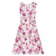 thumbnail image 3 of RXIRUCGD 2025 Vêtements d'Été pour Enfants Tout-Petits Filles Mignon Imprimé Fleuri Camisole Extensible Robe Sans Manches Robe Ligne A, 3 of 7