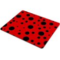 thumbnail image 3 of Ladybug Custom Mouse Pad Red Black Dot Pattern Background (9.5" x 7.9"), Personality Designs for Gaming, Adorable and Unique for Desk Decor, 3 of 5