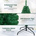 thumbnail image 2 of Patiojoy Arbre de Noël Artificiel en PVC Vert de 7 Pi Support Intérieur Extérieur, 2 of 10