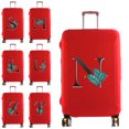 thumbnail image 2 of Luggage Cover Protector Elastic Dustroof Fashion Suitcase Dust Cover Fit 18-28 Inch Trolley Baggage 26 Leaf Letter Pattern 8leaf X L, 2 of 6
