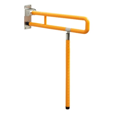 Tachiuwa Barre d'Appui de Salle de Bain Installation Facile Cadre de Toilette pour Baignoire pour Personnes Handicapées Jaune