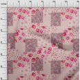 thumbnail image 3 of oneOone Polyester Spandex Dark Rose Brown Fabric Florals Craft Projects Decor Fabric Printed By The Yard 56 Inch Wide, 3 of 4