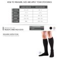 thumbnail image 2 of Truform Knee High Socks: 8 - 15 mmHg, White, X-Small, 2 of 7