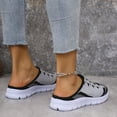 thumbnail image 4 of Wensltd Chaussures en Maille Respirante pour Femmes Largeur Grand Couleur Unie Bout Rond Confortables à Enfiler Chaussures Plates, 4 of 9