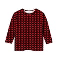 thumbnail image 4 of RXMEKW Chemise de Noël pour Garçons, Haut Imprimé à Manches 3/4 avec Encolure Ronde pour Enfants, 4 of 5