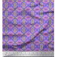 thumbnail image 1 of Soimoi Cotton Poplin Fabric Aztec Geometric Print Fabric by The Yard 56 Inch Wide, 1 of 3