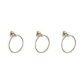 thumbnail image 3 of jesticaly Towel Ring Practical Fixing Rings Hanging Rack Exquisite Towels Hangers for Wall Hanger Stand for Home Bathroom Kitchen Use Golden 3Set, 3 of 6