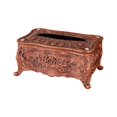 thumbnail image 2 of 1Pcs Rectangular Facial Tissue Box Cover Paper Holder Container Home Decoration Large Red Bronze, 2 of 9