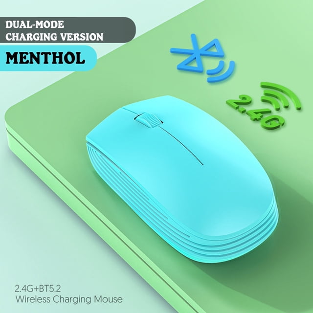 Dvkptbk Wireless Computer Mouse Desktop Notebook Business Office Portable Optical Mouse (Rechargeable Bluetooth-Mode)