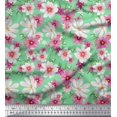 thumbnail image 1 of Soimoi Georgette Viscose Fabric Cosmos Floral Decor Fabric Printed Yard 42 Inch Wide, 1 of 3
