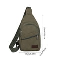 thumbnail image 3 of Sale Today Clearance! Canvas Sling Bag Crossbody Backpack Shoulder Casual Rucksack For Men Women, 3 of 6