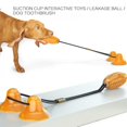 thumbnail image 1 of [Big Clear!]Dog Toys Pet Sucker Missing Molars Double Interactive Suction Cup TPR Ball Ellipse Elastic Ropes Tooth Cleaning Chewing, 1 of 6