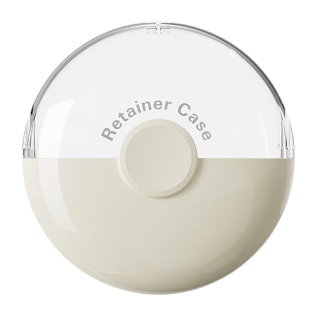 TISHITA Denture Case Small Container Retainer Travel Case for Office Household Women White