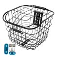 thumbnail image 4 of S SERENABLE Basket Front Rear Black Storage Basket Portable Mountain Bike Basket No bottom plate, 4 of 9